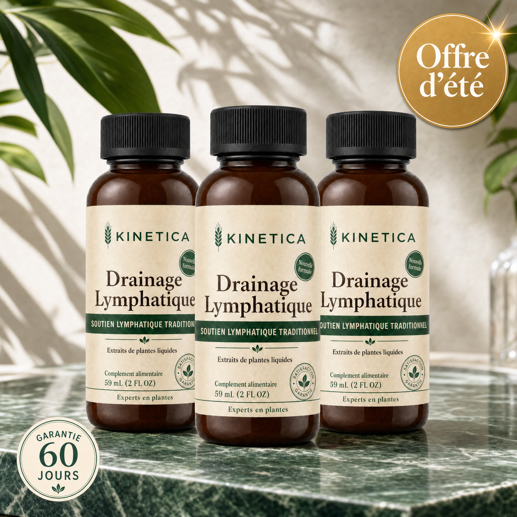 kinetica drainant lympha goutes