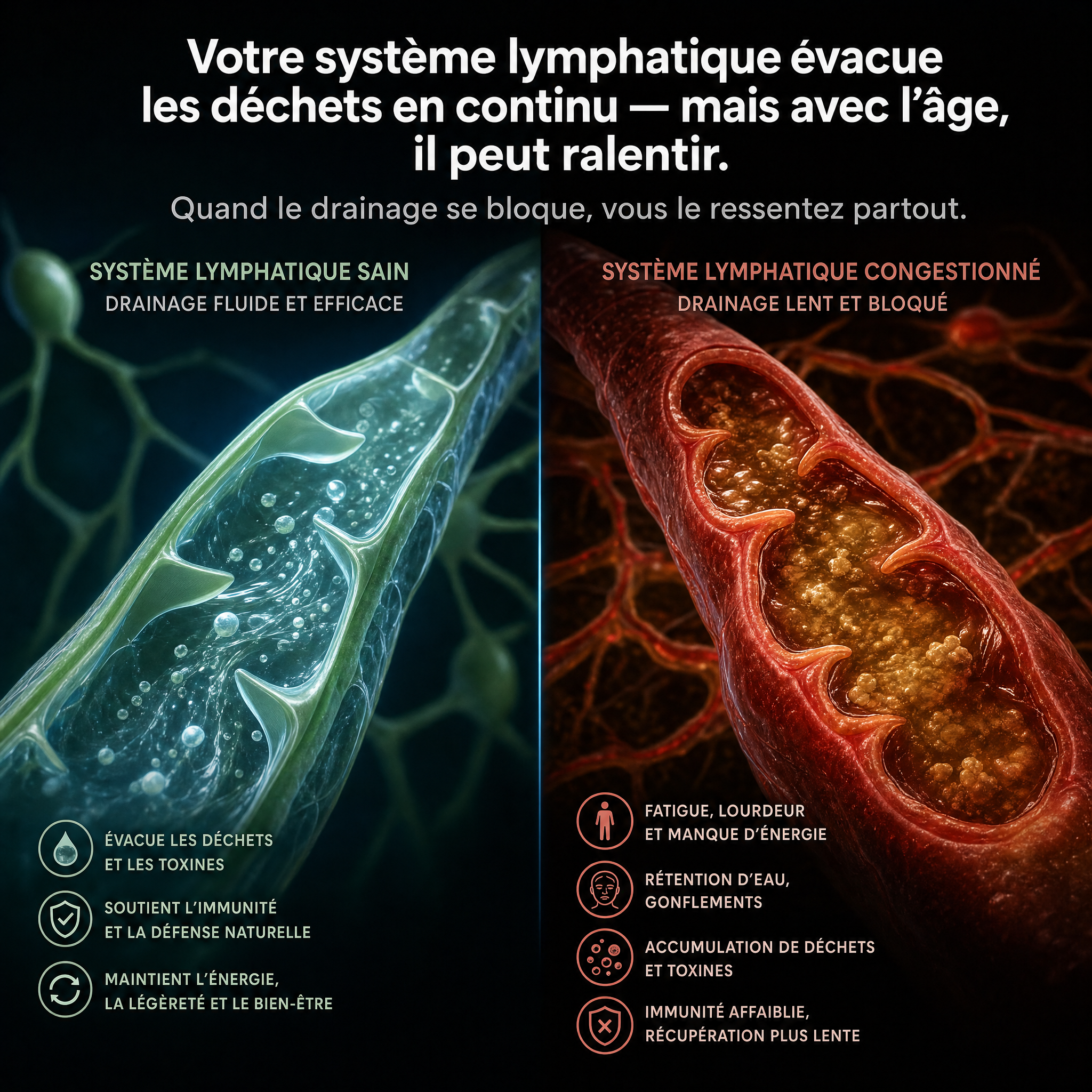 kinetica drainant lympha goutes