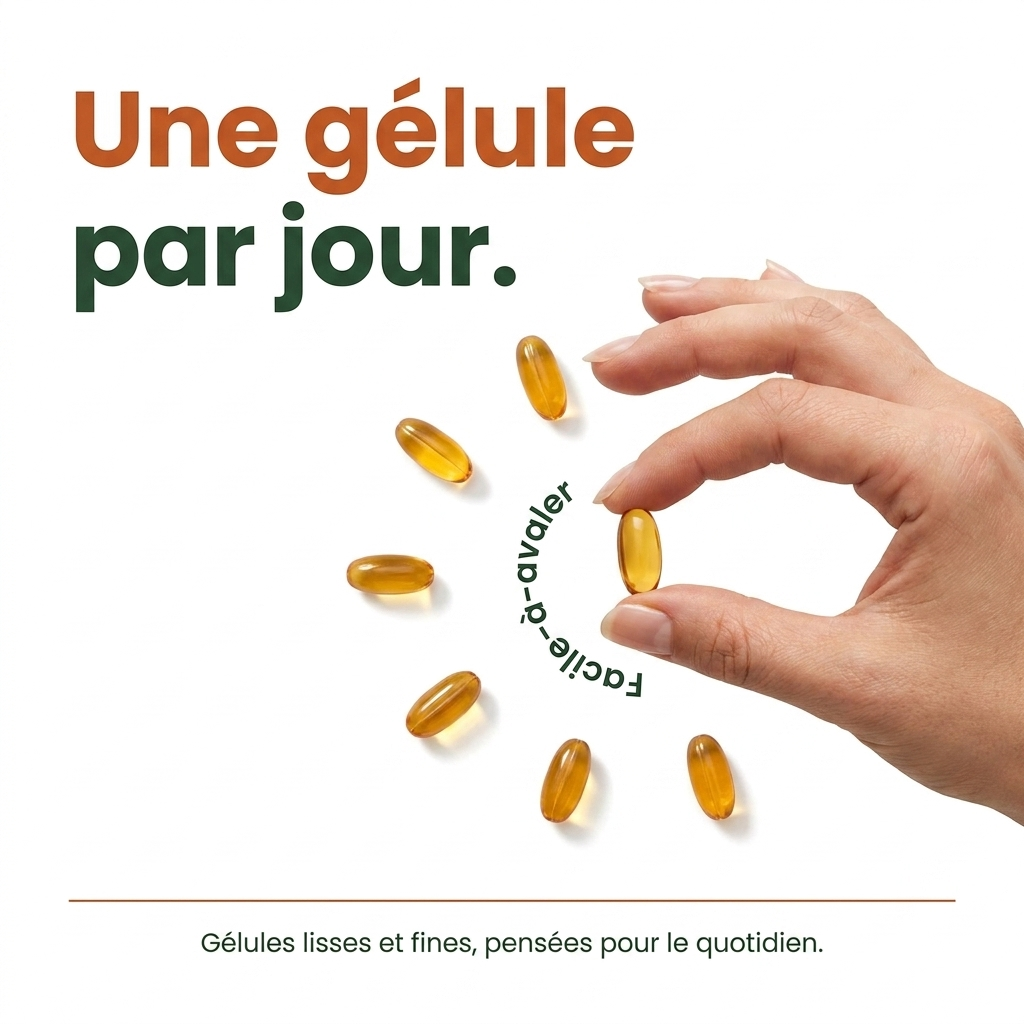 Une gelule par jour - facile a avaler
