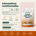 Informations nutritionnelles - extrait d'ail vieilli 7500 mg
